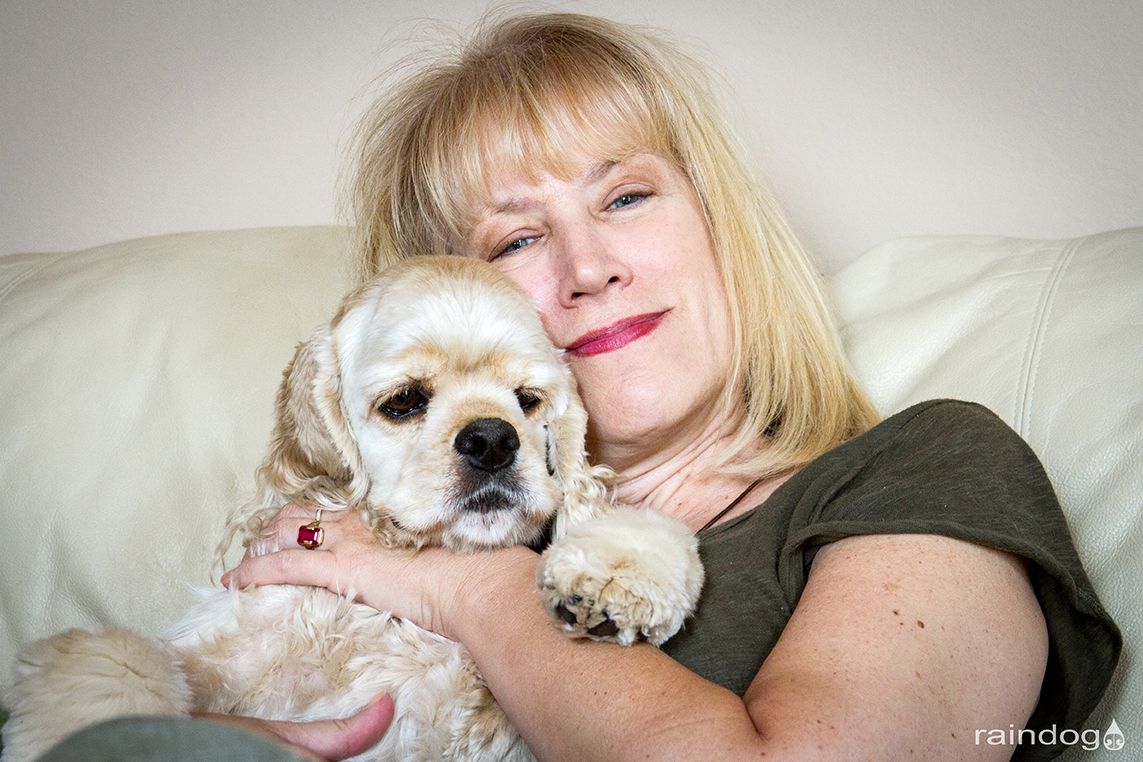 Marilyn and a beloved pup